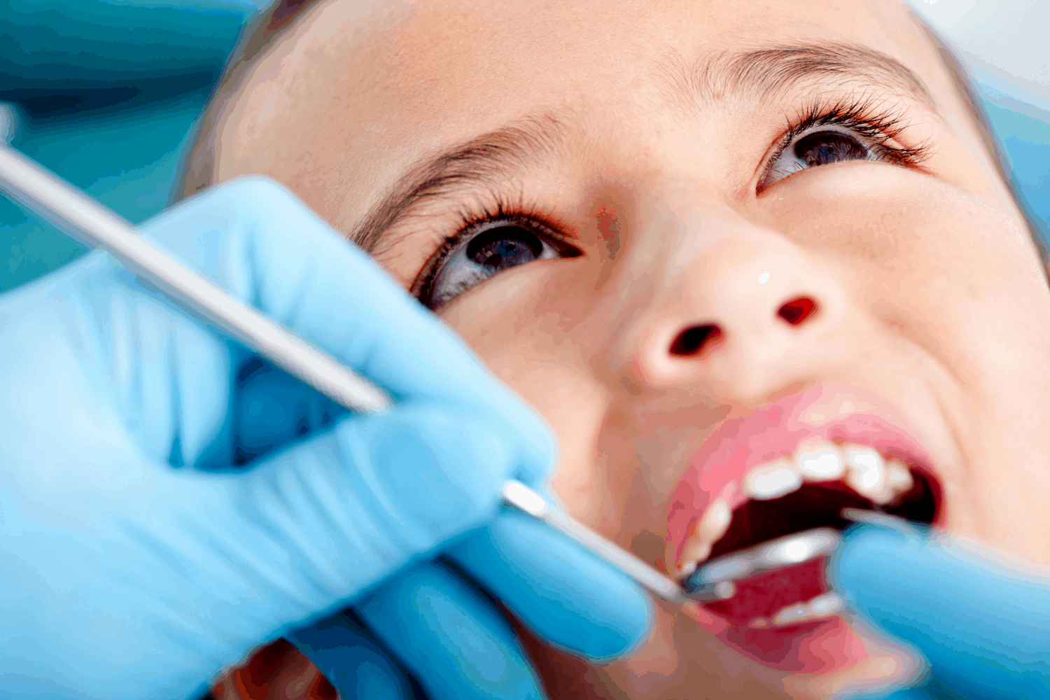 boy in dentist chair